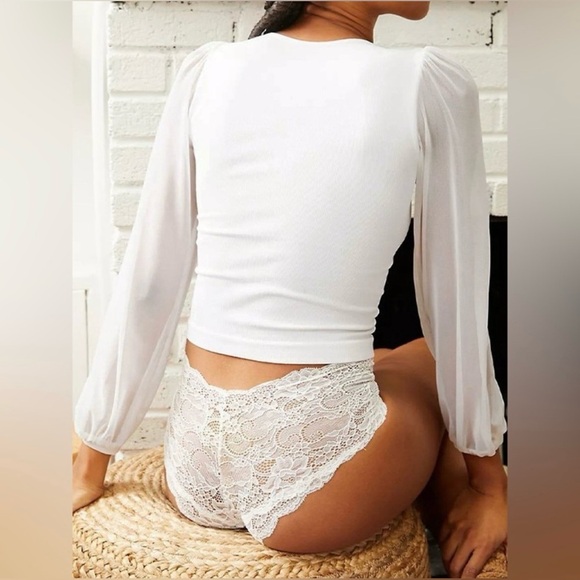 Free People Lost In Love Seamless Top Medium - Picture 6 of 10